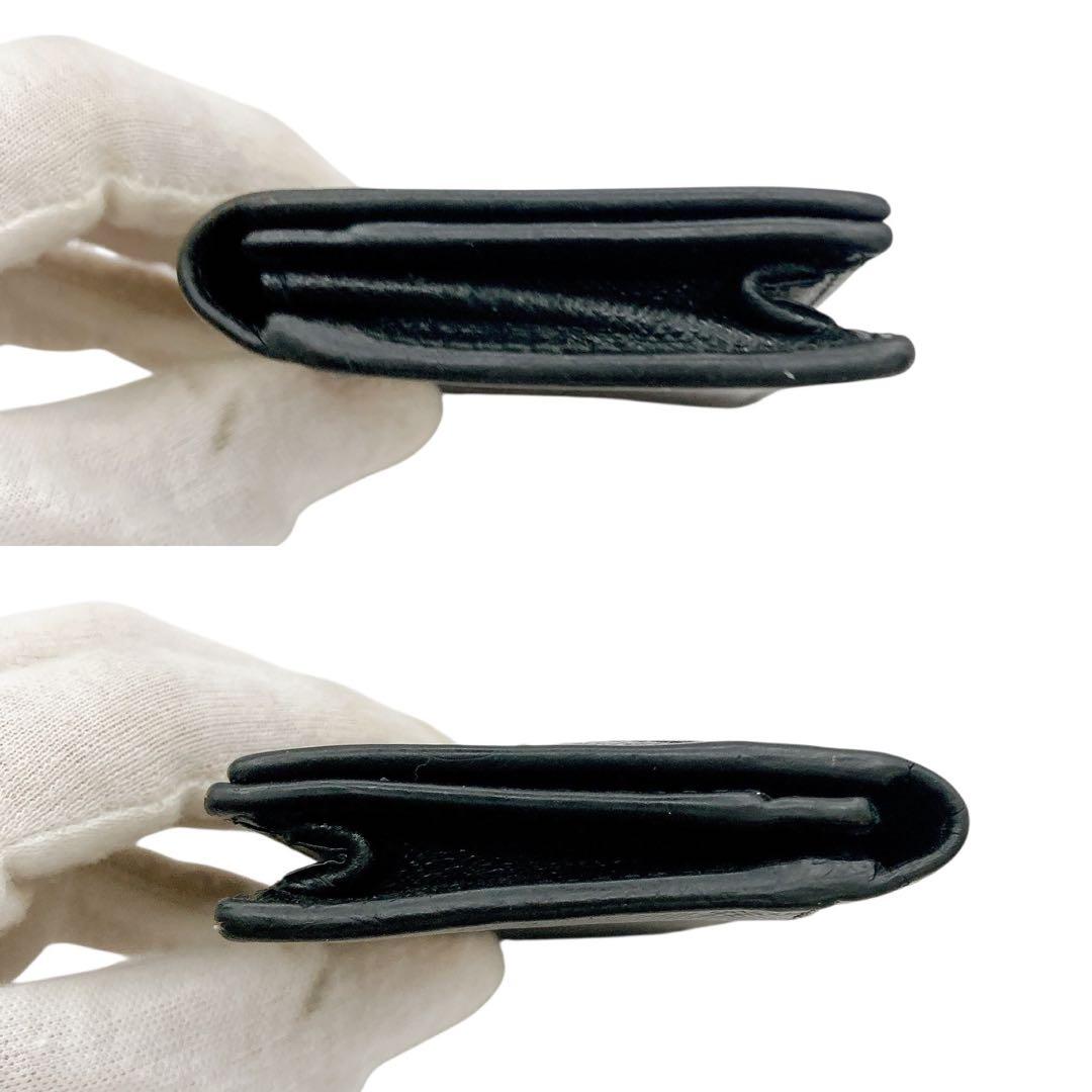 PRADA✨プラダ　サフィアーノ　名刺入れ　カードケース　ブラック　二つ折り