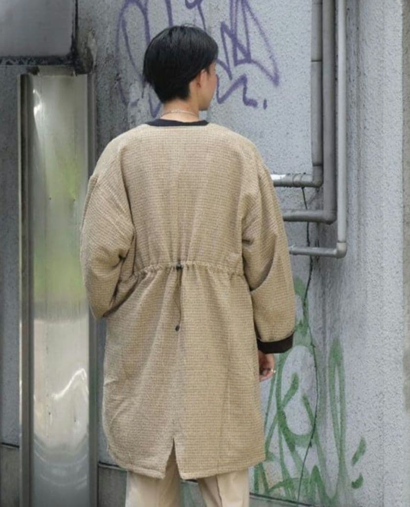 【期間限定価格】定価8万円 美品 ATHA ノーカラー M-65 モッズコート