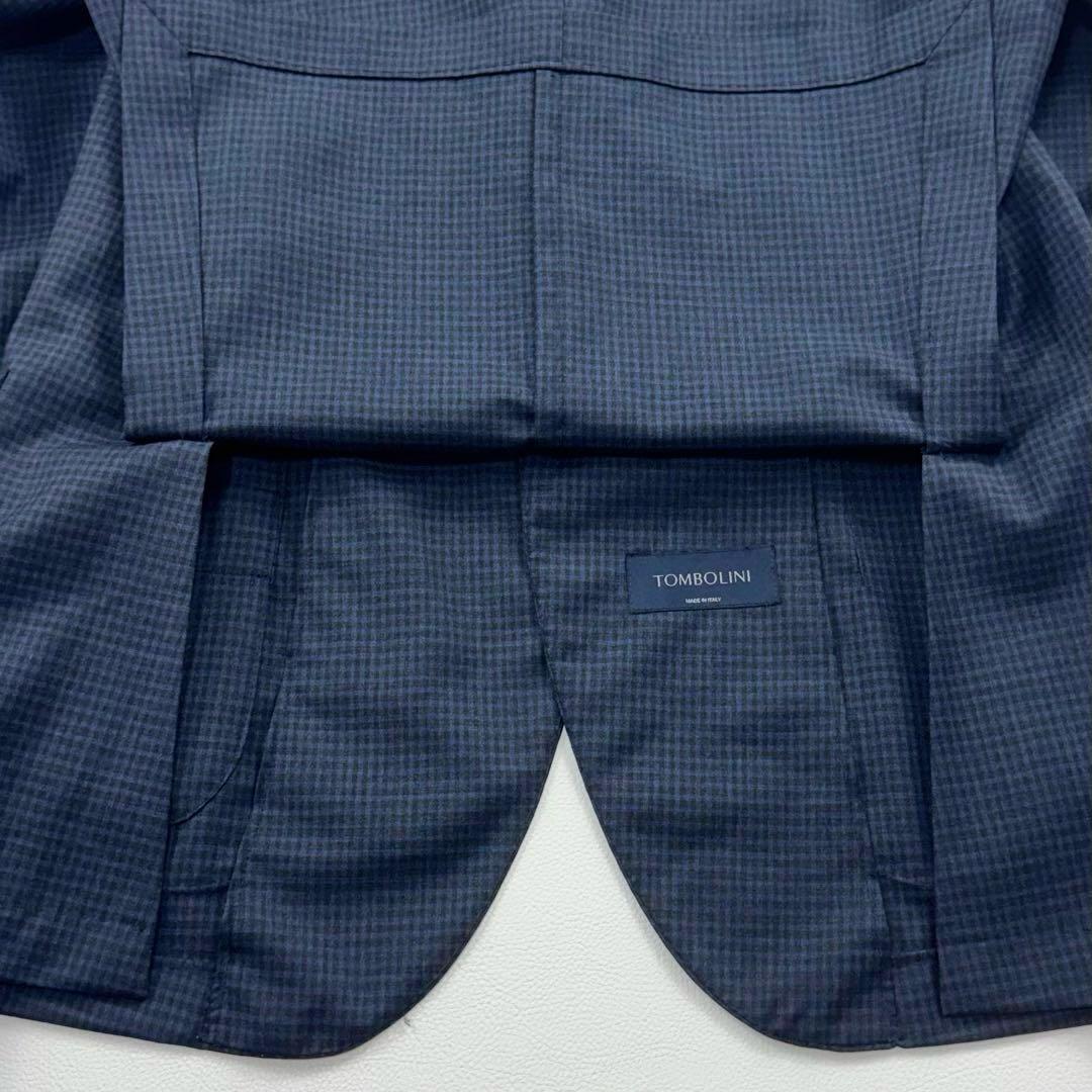 極美品✨トンボリーニ テーラードジャケット レダ生地 チェック Super110