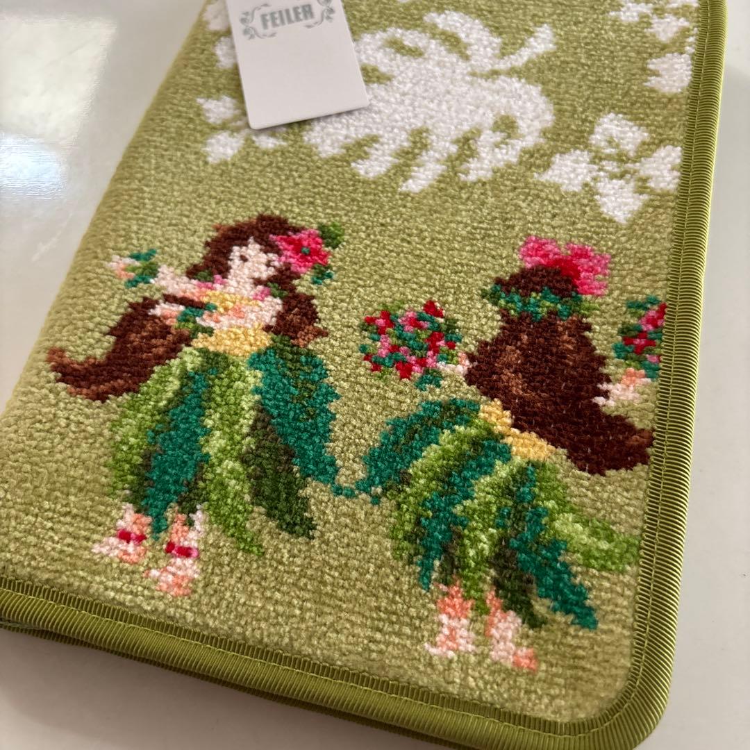 新品未使用　FEILER マナマナ　マルチケース　ライトグリーン　フラガール