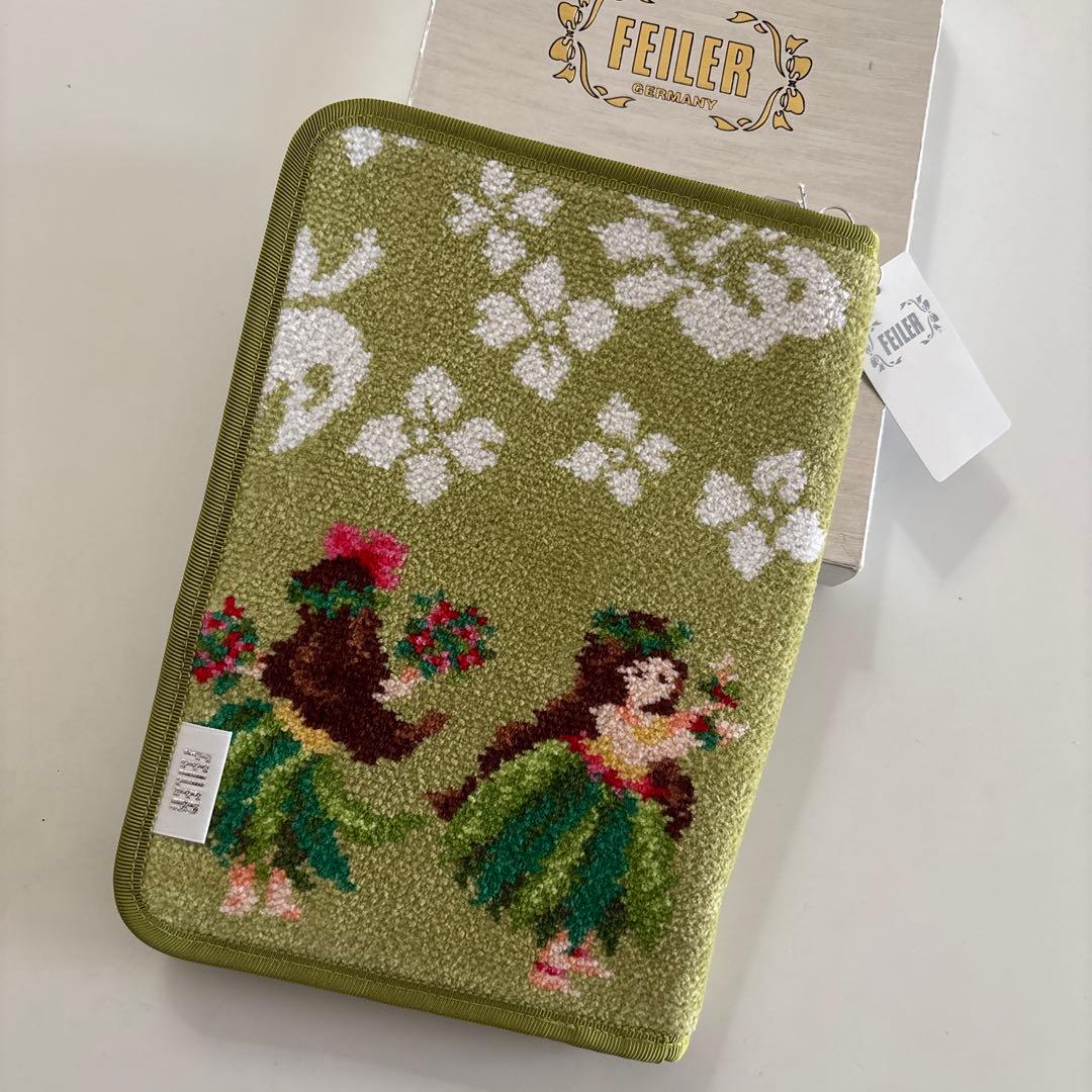 新品未使用　FEILER マナマナ　マルチケース　ライトグリーン　フラガール