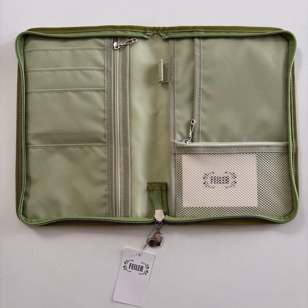 新品未使用　FEILER マナマナ　マルチケース　ライトグリーン　フラガール