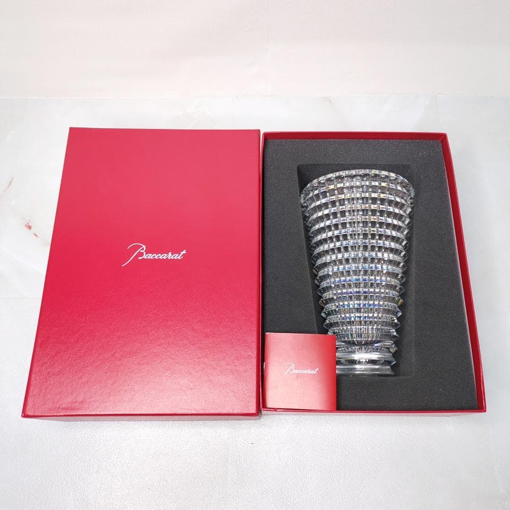 Baccarat EYE バカラ アイベース ラウンド トール 花瓶 円形