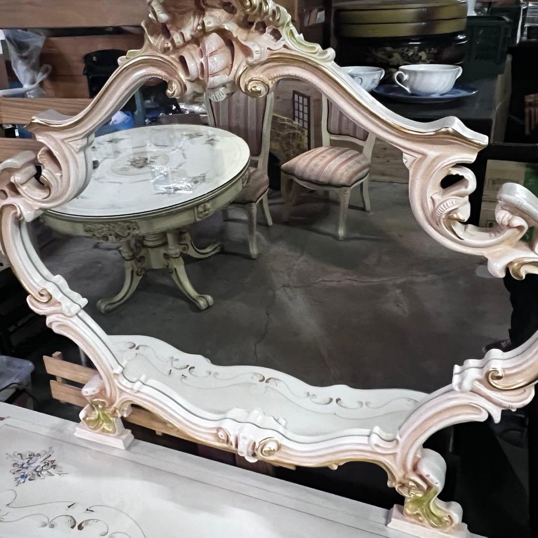 ケ*ブ様 ロココ調 姫家具 アンティーク ドレッサー 大型 豪華 猫脚