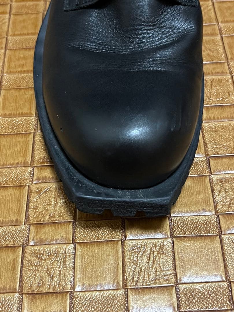 シヴァーライズ　レザーヒールブーツ　/42　ブラック　本革　チェーン装飾　ジップ