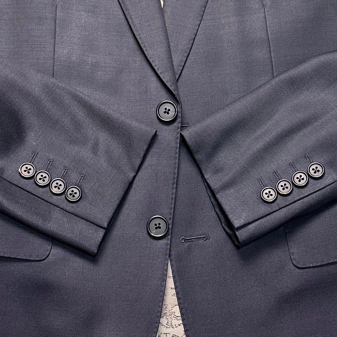 希少 現行 極美品 ポールスミス ドーメル×地図柄 光沢 セットアップ 総柄総裏