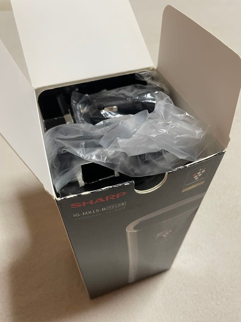 SHARP プラズマクラスター空気清浄機 IG-MX15-B ブラック