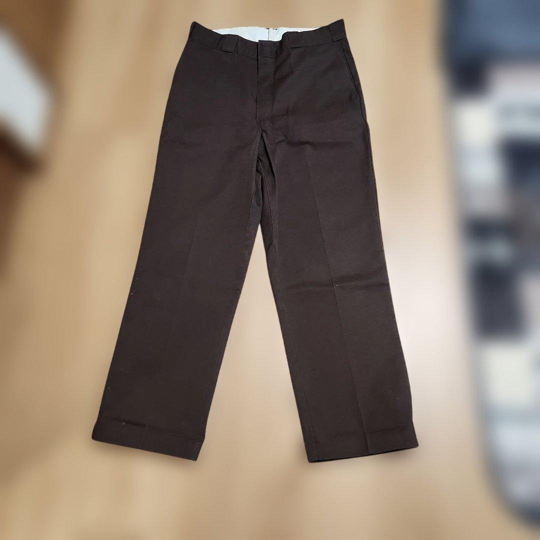 80s〜 Dickies 874 USA製 ブラウン 茶 TALONジップ