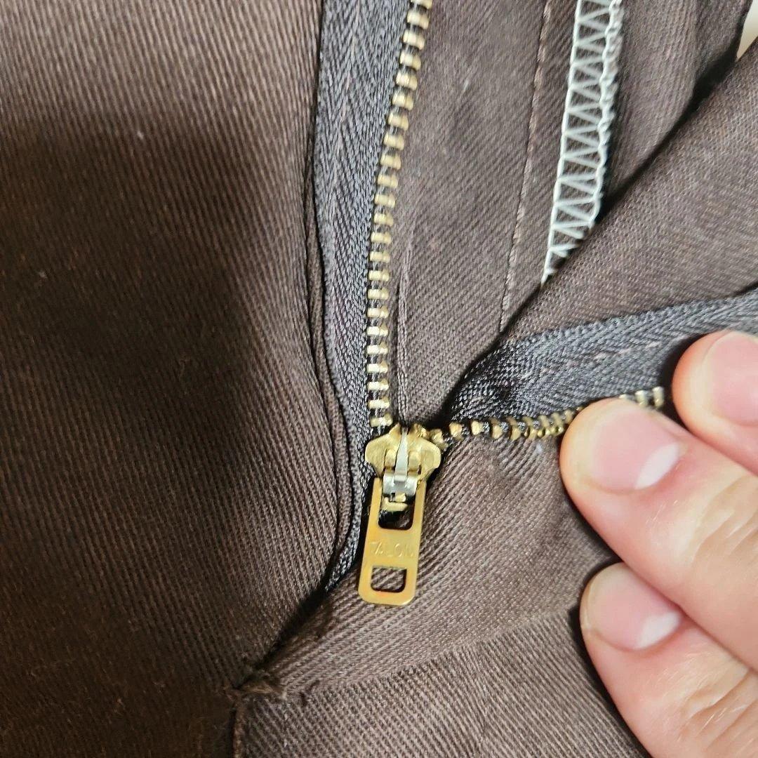 80s〜 Dickies 874 USA製 ブラウン 茶 TALONジップ