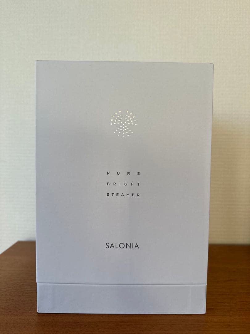 【新品未使用】サロニア ピュアブライトスチーマー 美顔器 スチーマー　グレー