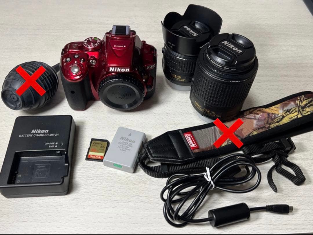 美品 Nikon 一眼レフカメラ D5300 オマケ多数 シャッター数14025