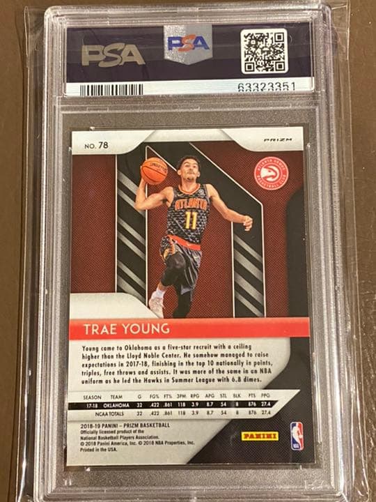 その他 PSA 10 Trae Young Prizm RC Ruby Wave