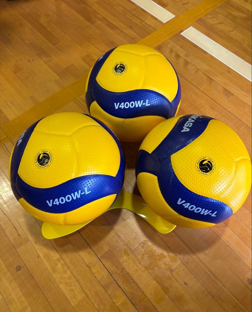 Mikasa V400W-L バレーボール 3個セット