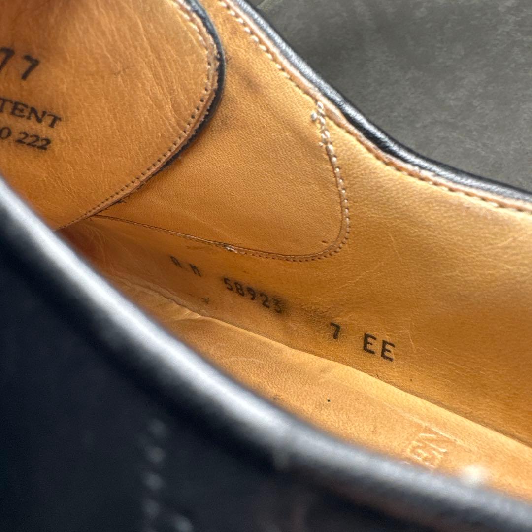 17 美品　ラルフローレン　イタリア製　革靴　25EE レザーシューズ　ブラック