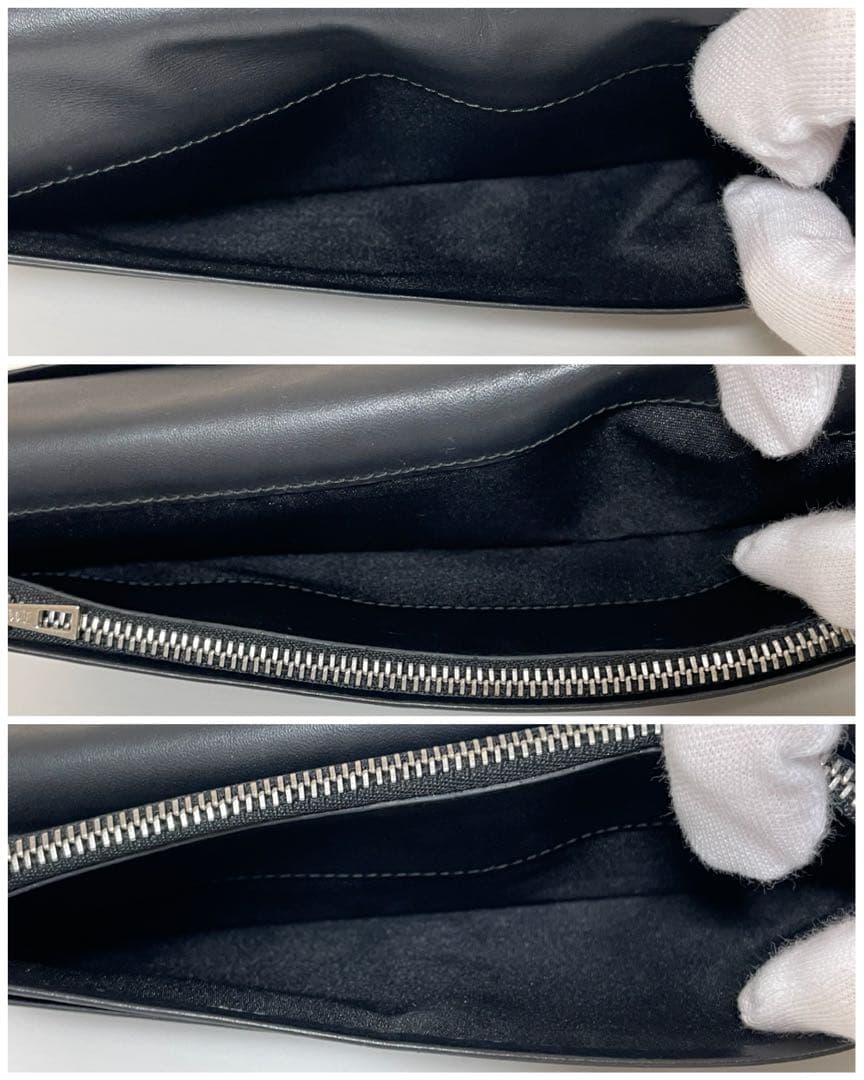 【希少！早い者勝ち！】LOEWE　ロング フラップ ウォレット スカル ブラウン