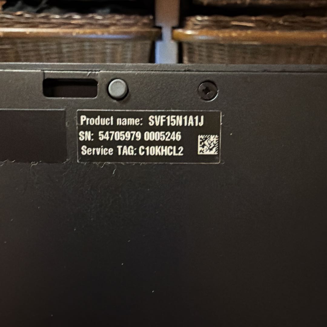 VAIO Fit15 SVF15N1A1J ジャンク