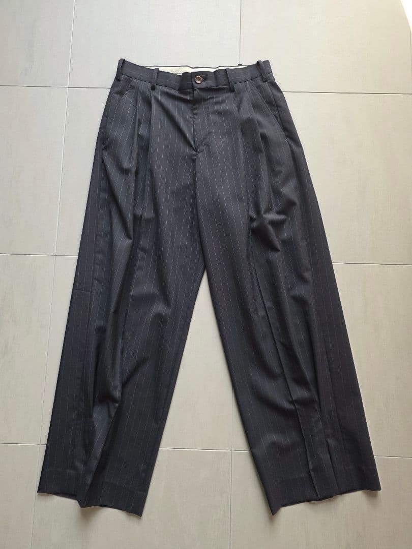 パンツ KHOKI 2025SS Pinstripe-pattern pants