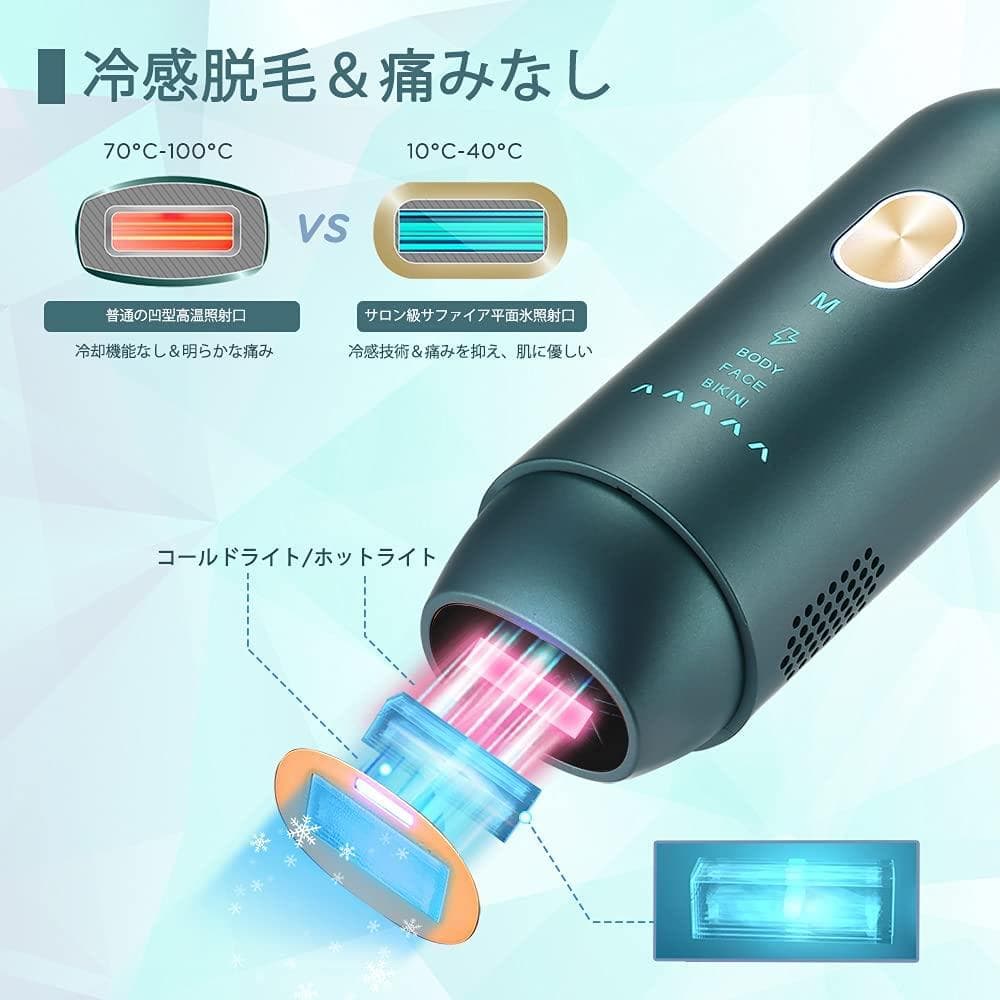 脱毛器 ipl光脱毛器 メンズレディース兼用 家庭用脱毛器 全身対応 5段階調整