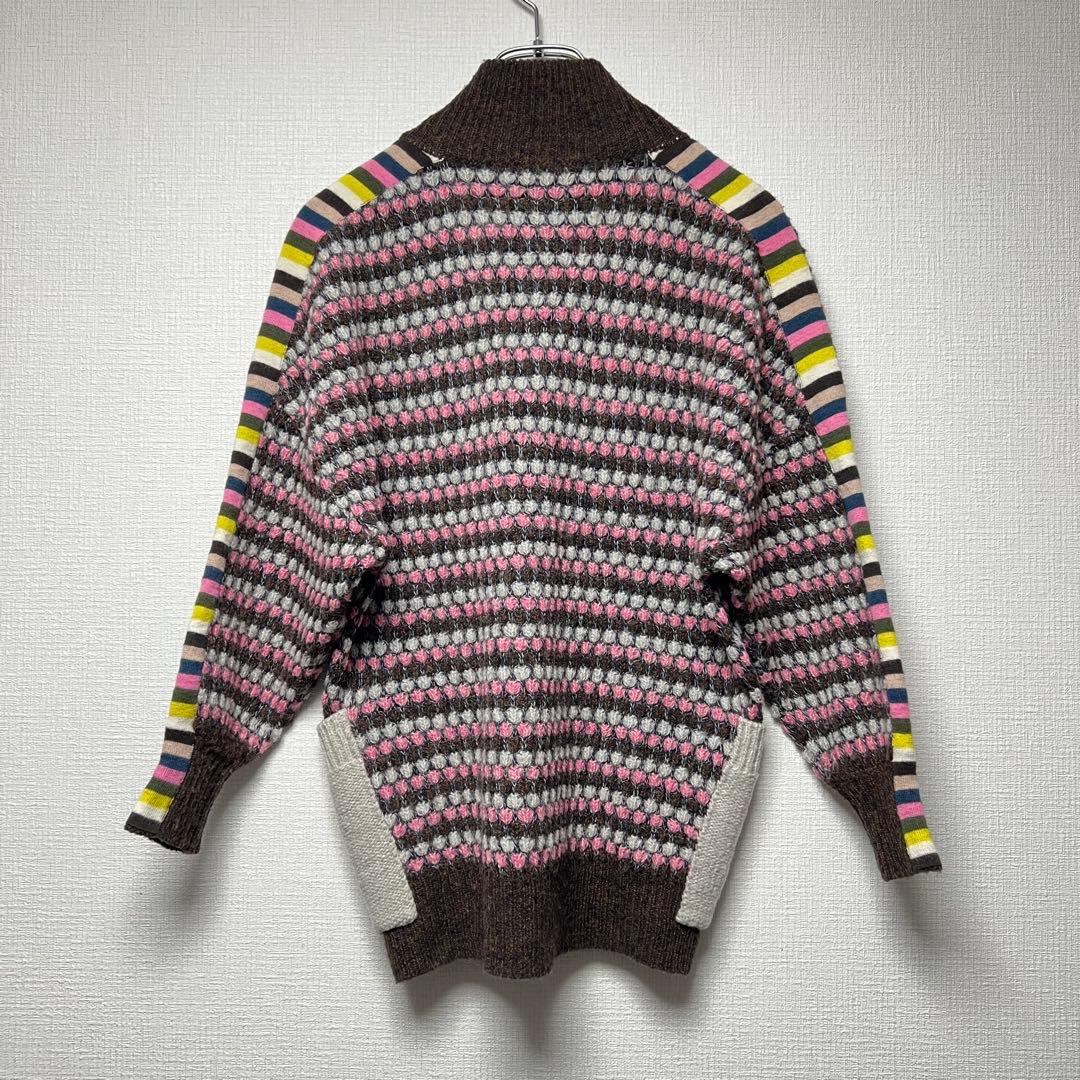 ミナペルホネン chipmunk ニットカーディガン マルチカラー ジャケット