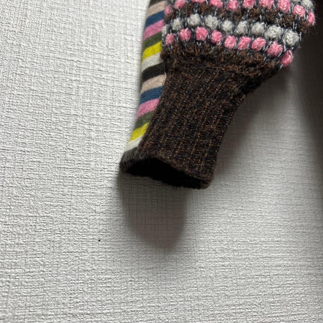 ミナペルホネン chipmunk ニットカーディガン マルチカラー ジャケット