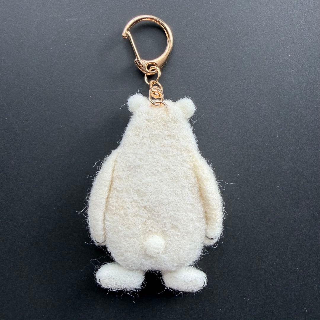 【☆Ted様☆】羊毛フェルトキーホルダー　しろくま　ハンドメイド