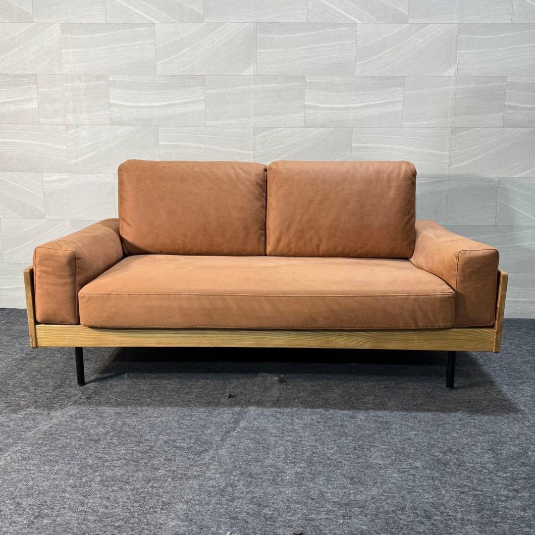 unico TREL 2.5人掛け カバーリングソファ ブラウン d3869