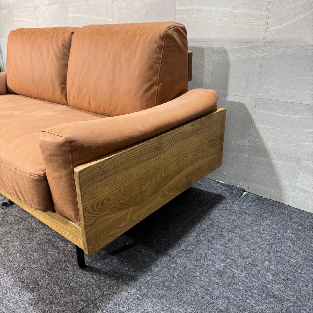 unico TREL 2.5人掛け カバーリングソファ ブラウン d3869