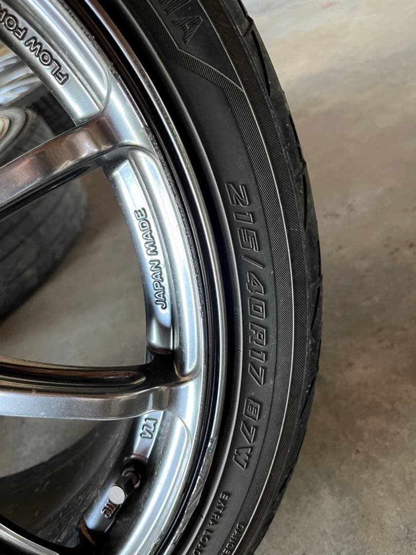 ADVAN Racing RS-Ⅱ 17インチタイヤ付き4本セット