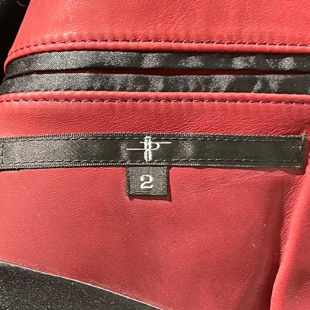 入手困難✨ ノーアイディ ホースハイド レザージャケット レッド