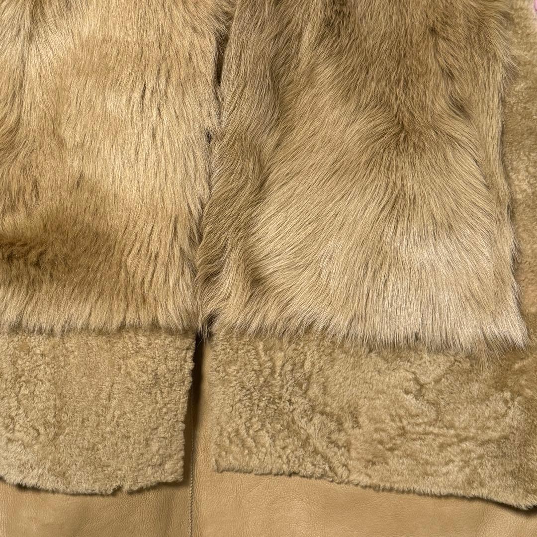 未使用品 KARL DONOGHUE ムートン ミディアムジレ ファージレ