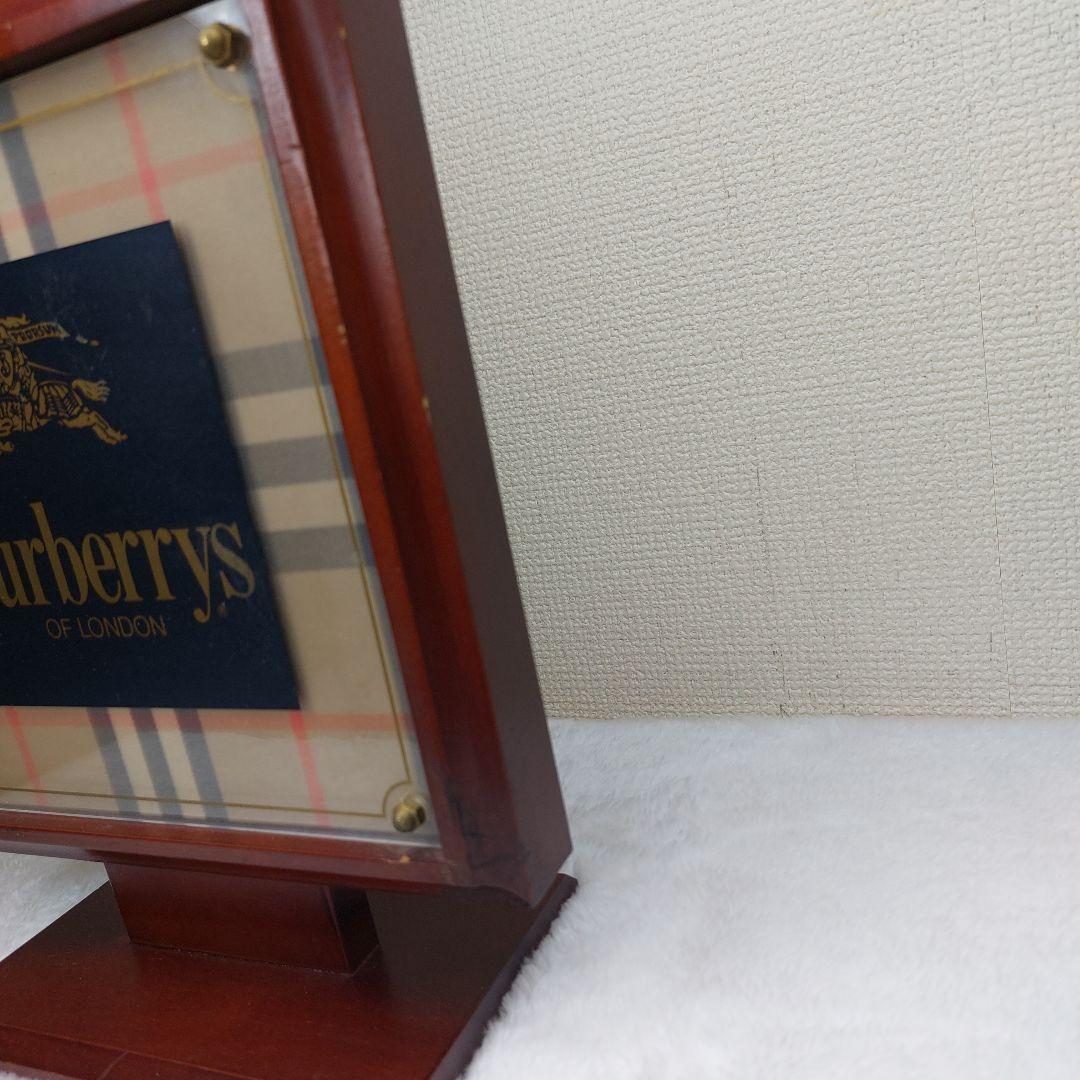 Burberrys バーバリー 自立型ディスプレイプレート 店頭用 看板 パネル