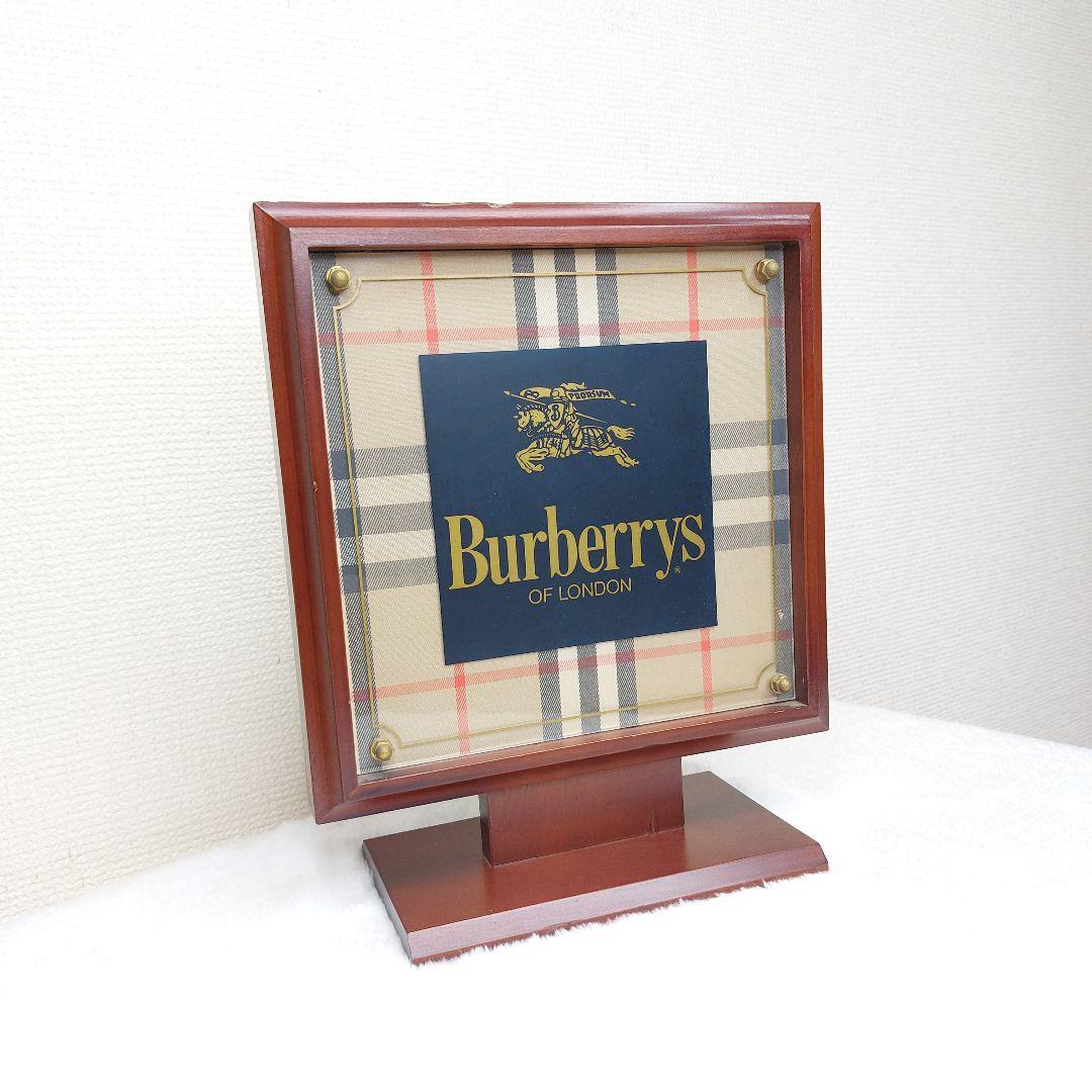 Burberrys バーバリー 自立型ディスプレイプレート 店頭用 看板 パネル