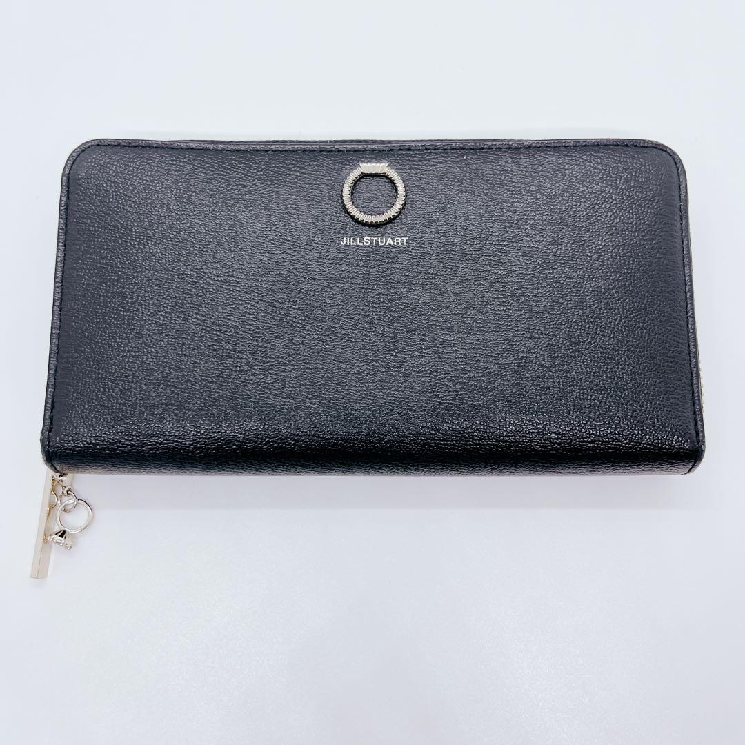 【美品】JILLSTUART ラウンドファスナー 長財布 ブラック