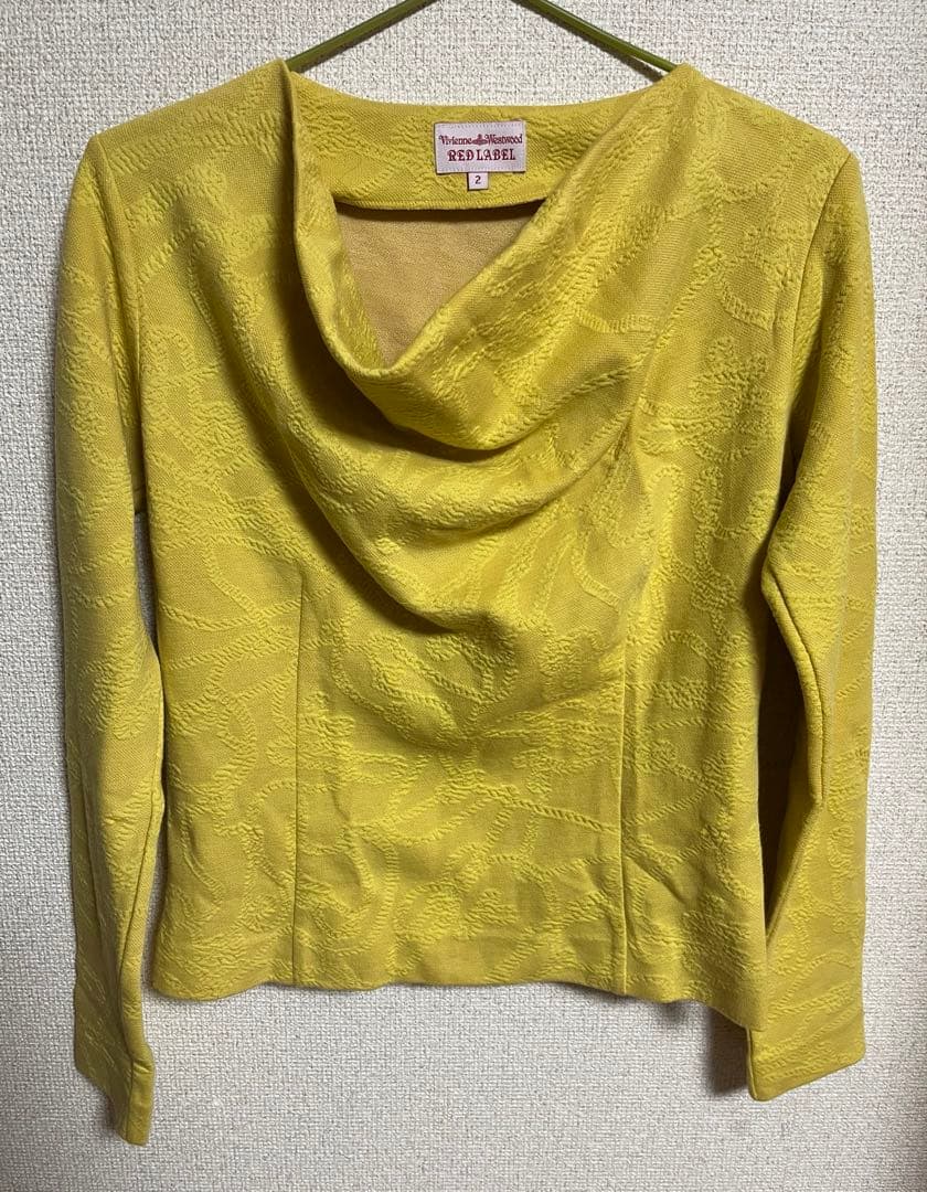 【新品】ヴィヴィアンウエストウッド スウェットトップス ロープ柄 イエロー M
