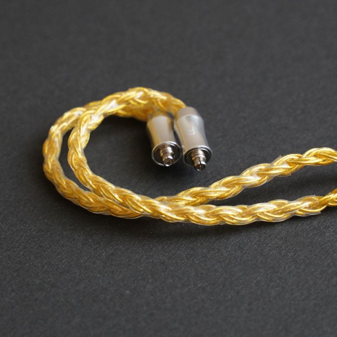 【超希少】16芯 金メッキリケーブル 膨張式mmcx/4.4mm バランス