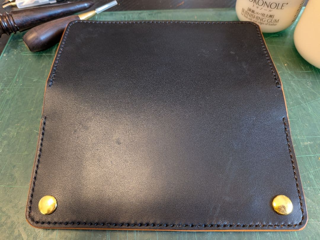 ロングトラッカーウォレット　3層　栃木レザー