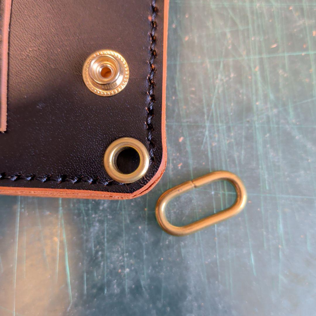 ロングトラッカーウォレット　3層　栃木レザー