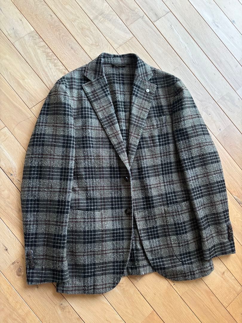 ※ブラックジャック　美中古 ルビアム ウールジャケット48 カーキ