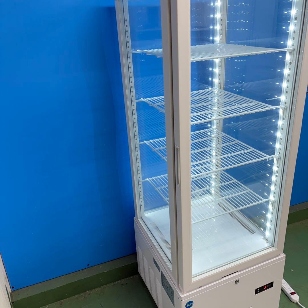 698 冷蔵ショーケース　4面ガラス　215L 業務用　動作保証付き　右開き