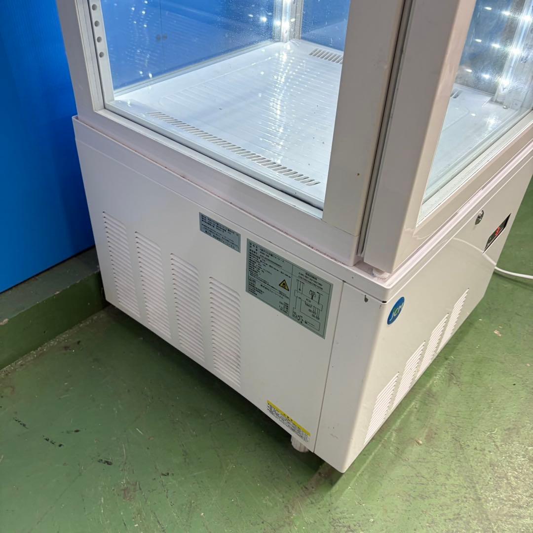 698 冷蔵ショーケース　4面ガラス　215L 業務用　動作保証付き　右開き