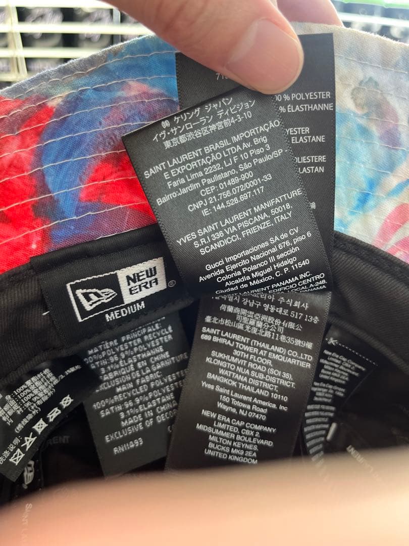 サンローラン　コラボ　New Era バケット　ハット　ニューエラ　キャップ
