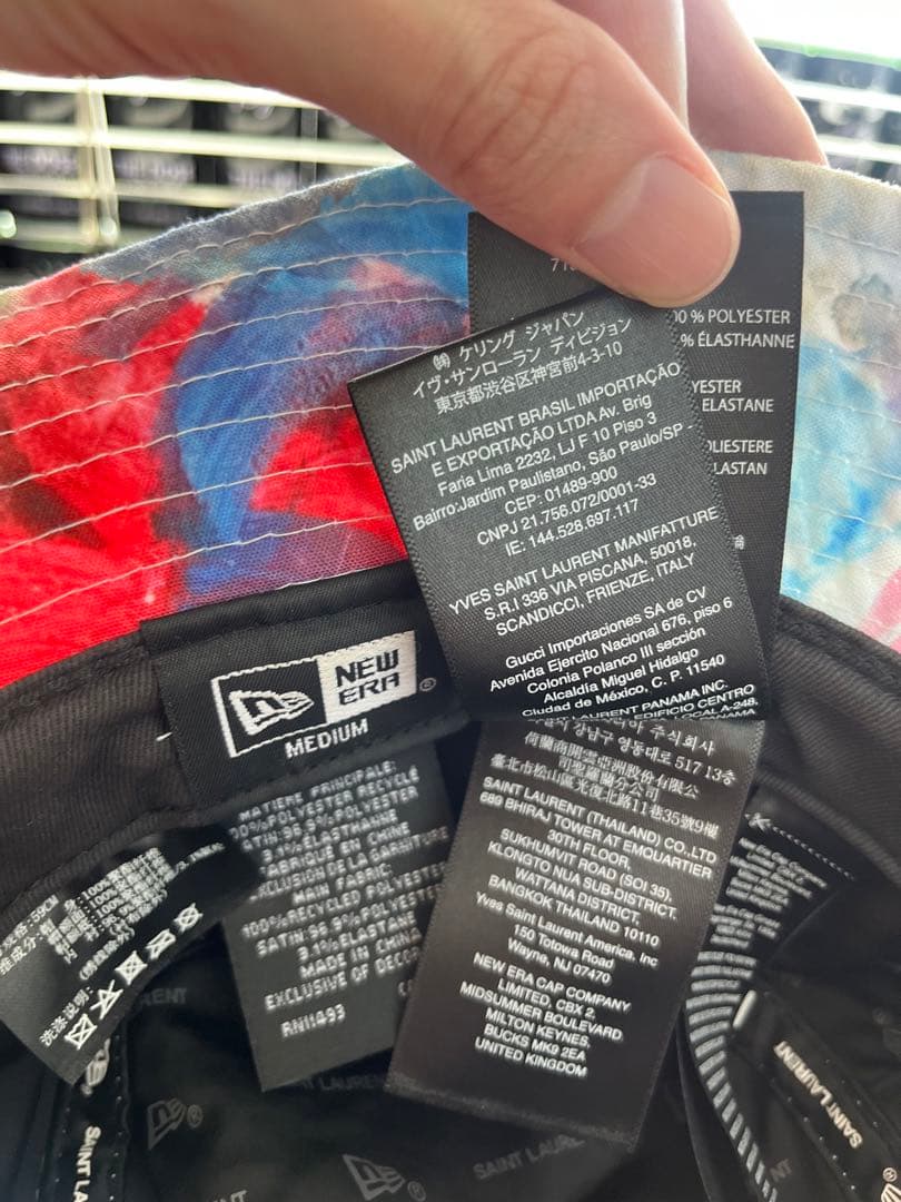 サンローラン　コラボ　New Era バケット　ハット　ニューエラ　キャップ