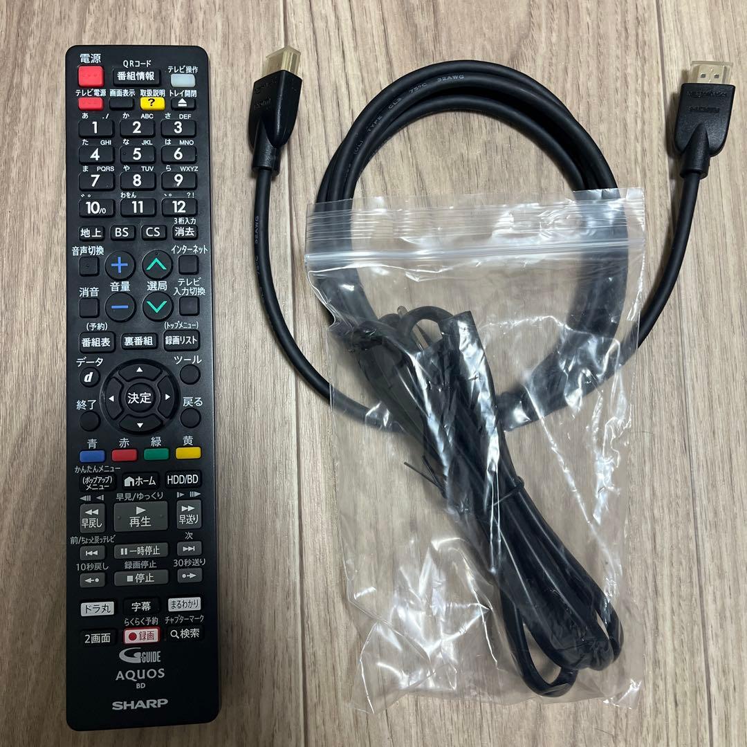 【SHARP】AQUOS BD-NW1000 Blu-rayレコーダー 1TB