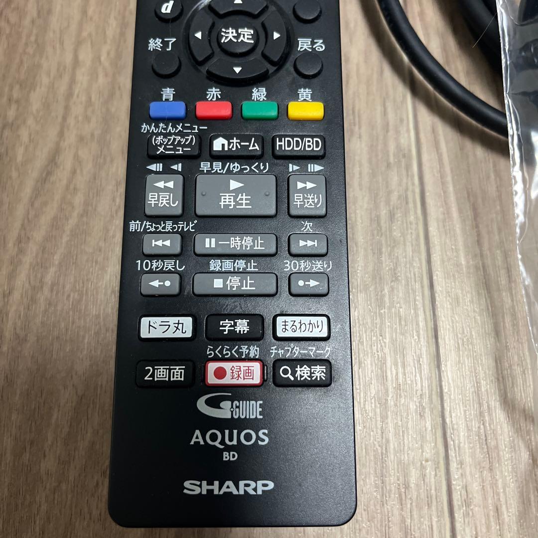 【SHARP】AQUOS BD-NW1000 Blu-rayレコーダー 1TB