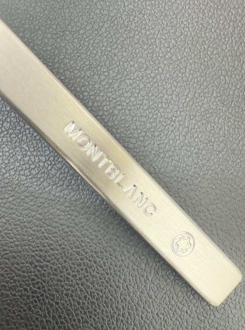 極美品★MONT BLANC モンブラン ネクタイピン ビジネス　シルバー系