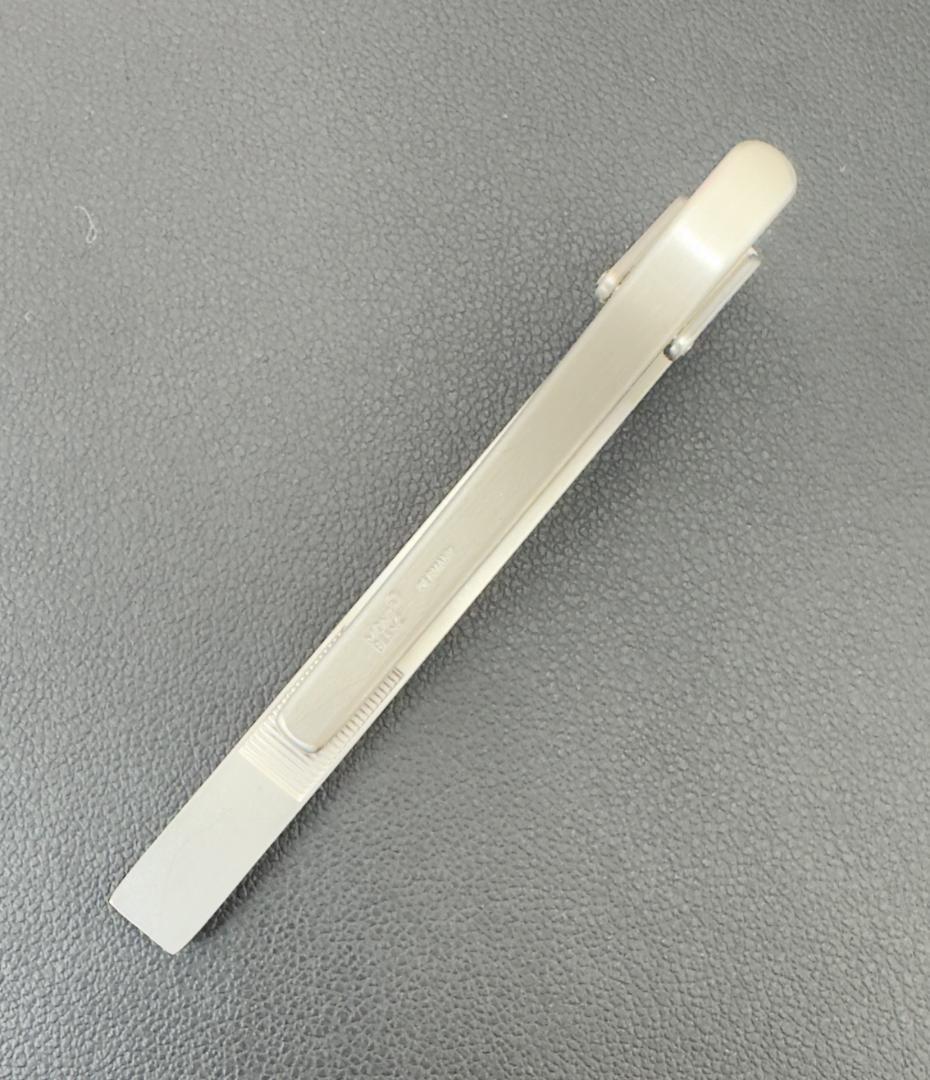 極美品★MONT BLANC モンブラン ネクタイピン ビジネス　シルバー系