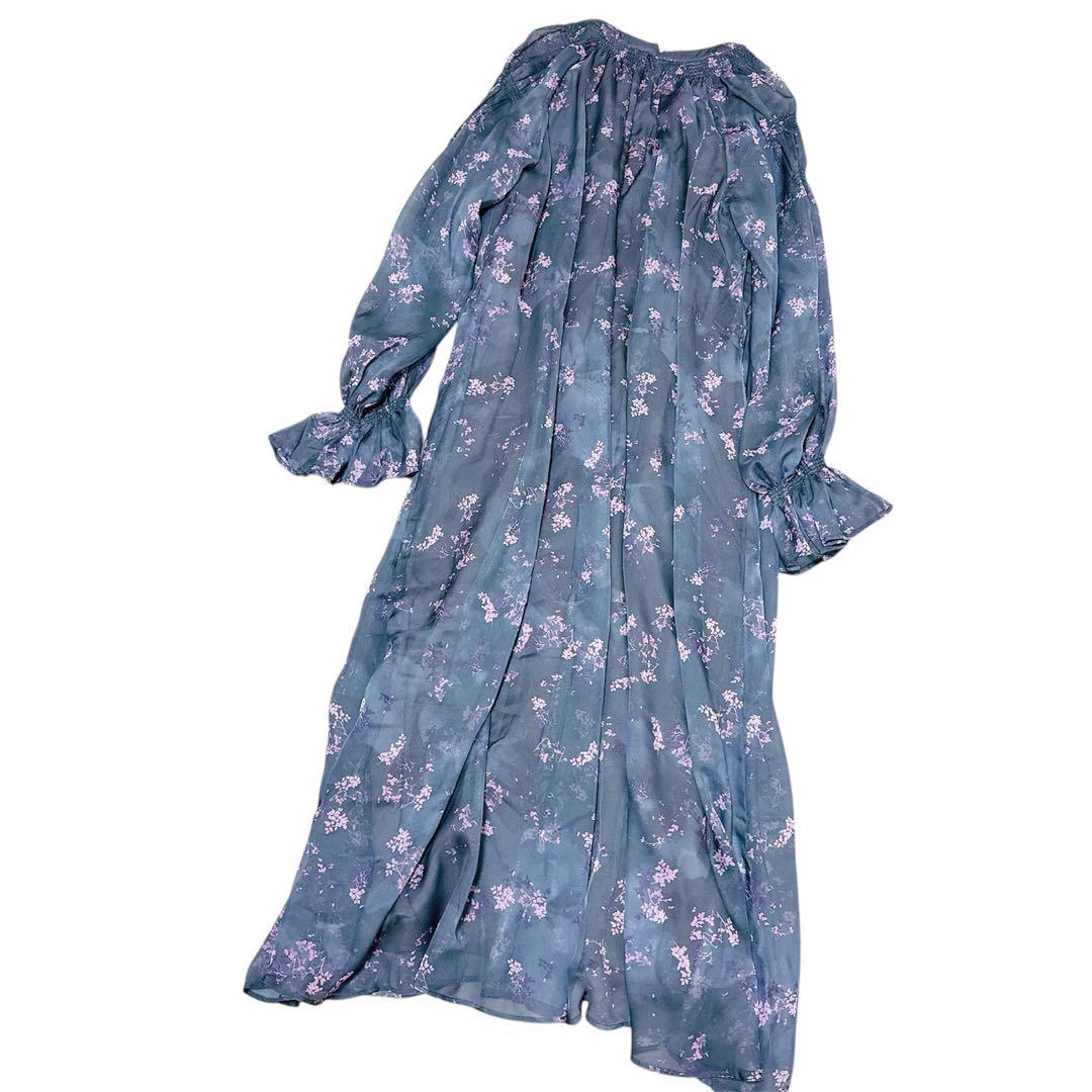 ワンピース Ameri NORA FLOWER LAYERED DRESS M