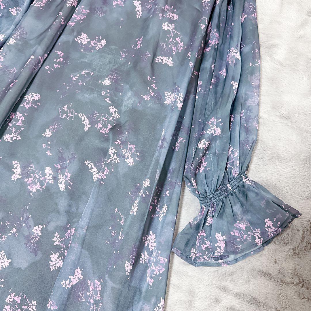 ワンピース Ameri NORA FLOWER LAYERED DRESS M