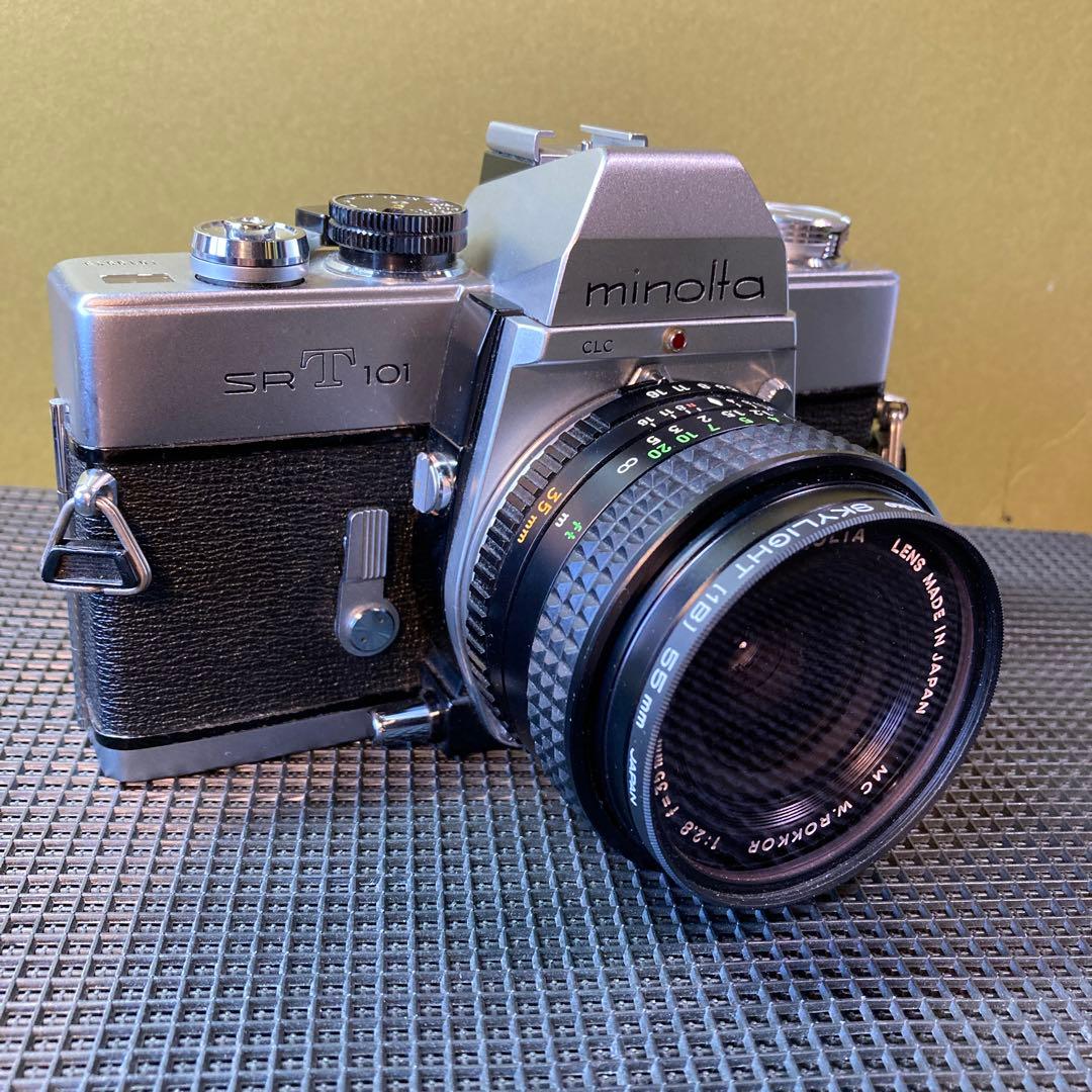 フィルムカメラ　ミノルタ　露出計　SR-T101 広角35mm F2.8 稼働品