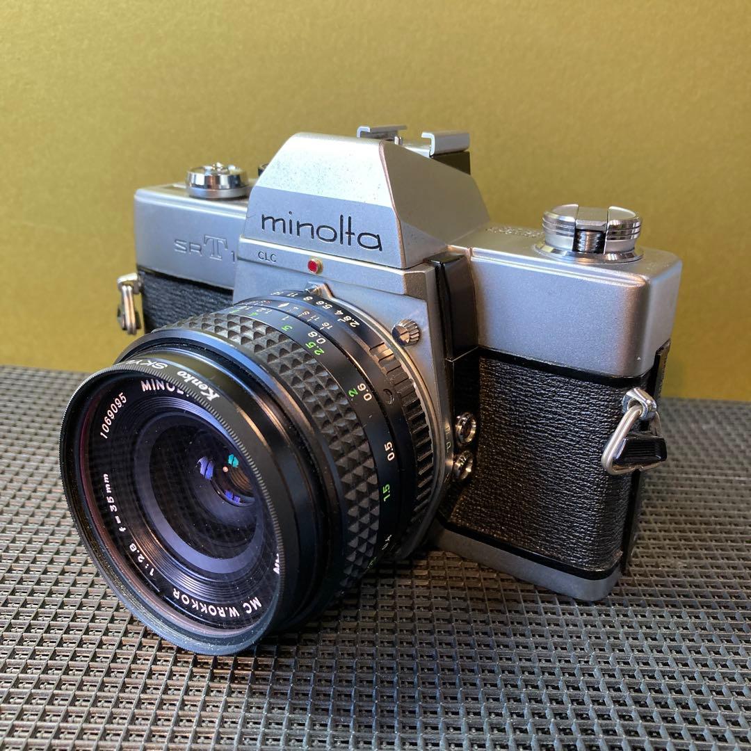 フィルムカメラ　ミノルタ　露出計　SR-T101 広角35mm F2.8 稼働品